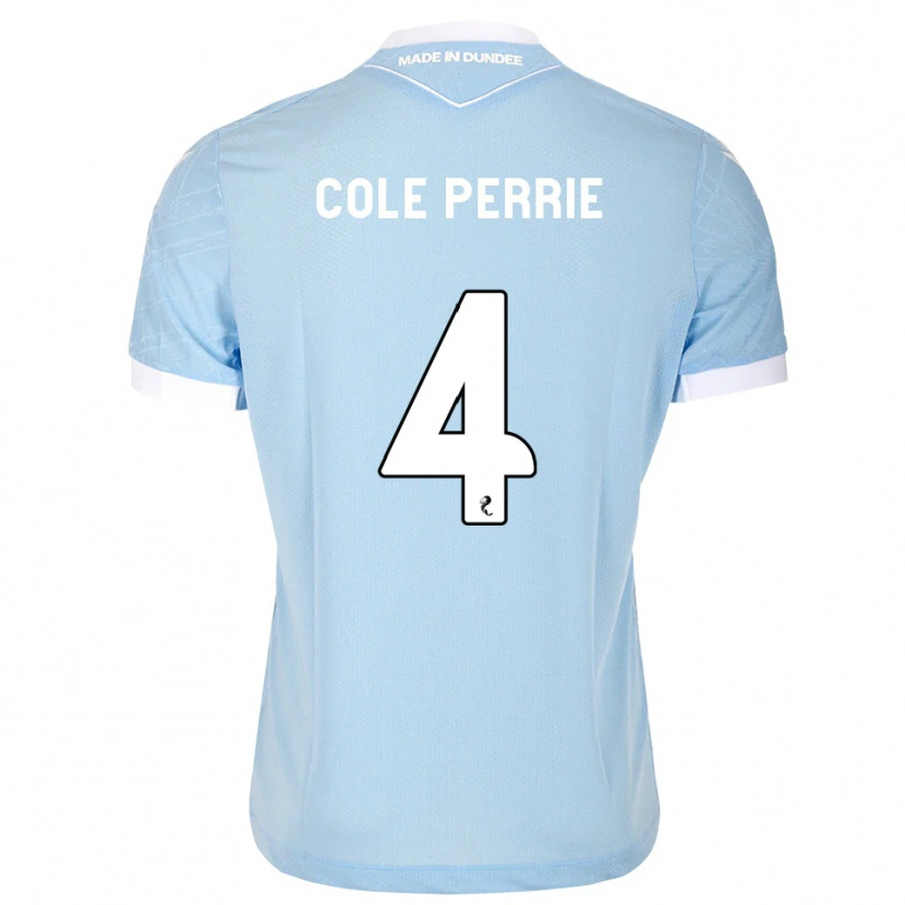 Danxen Kvinder Cole Perrie #4 Lys Himmelblå Hvid Udebane Spillertrøjer 2026/27 Trøje T-Shirt