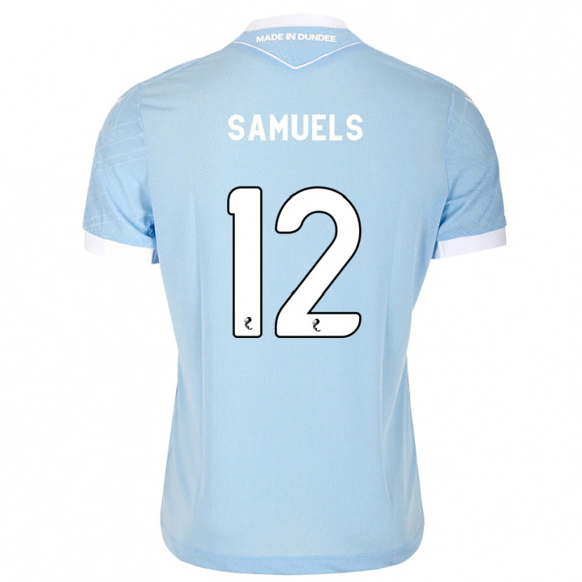Danxen Kvinder Imari Samuels #12 Lys Himmelblå Hvid Udebane Spillertrøjer 2026/27 Trøje T-Shirt