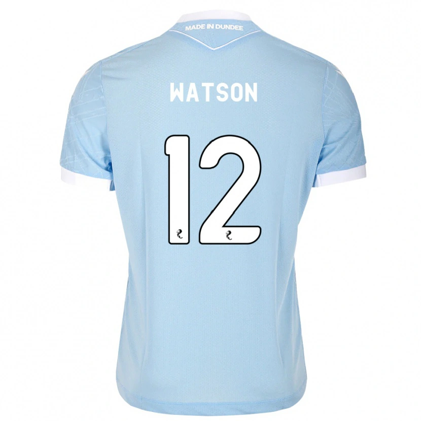 Danxen Kvinder Johnny Watson #12 Lys Himmelblå Hvid Udebane Spillertrøjer 2026/27 Trøje T-Shirt