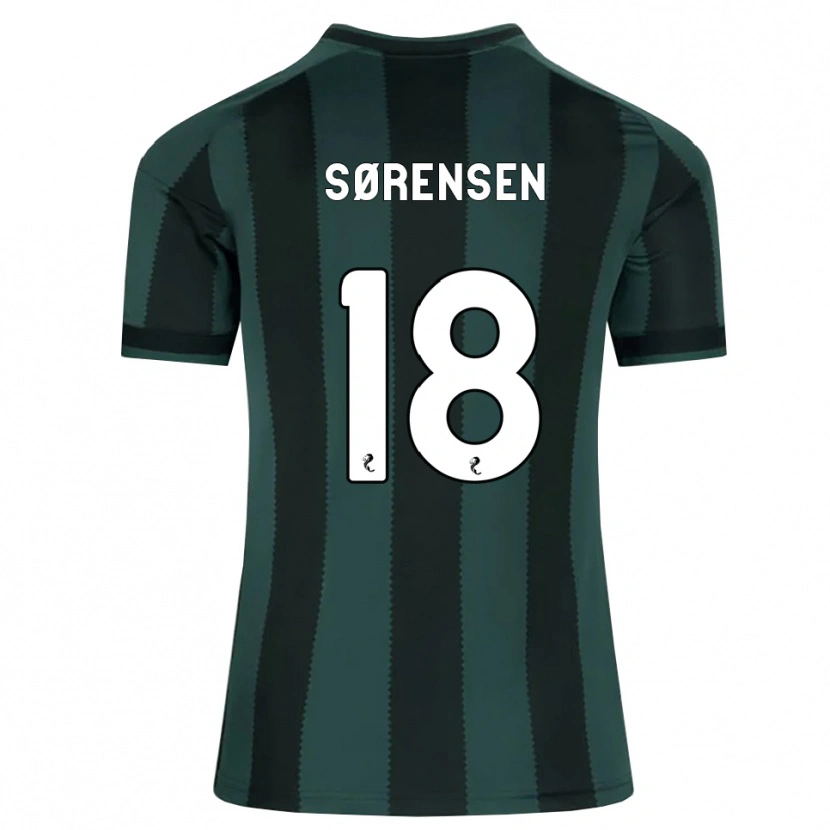 Danxen Kvinder Oliver Sørensen #18 Mørk Skifergrå Sort Udebane Spillertrøjer 2026/27 Trøje T-Shirt