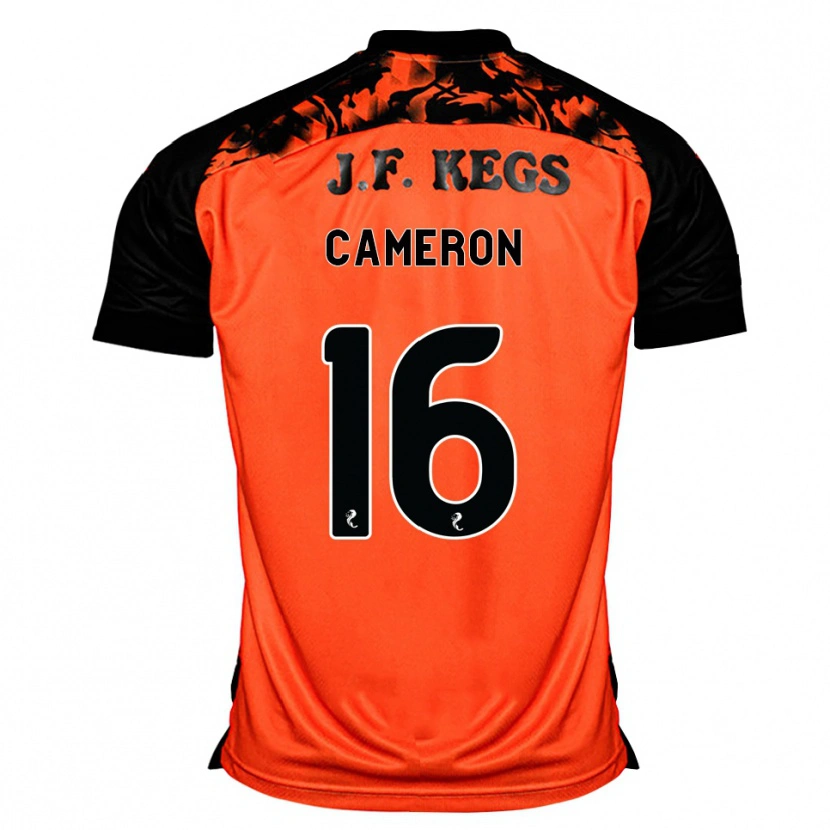 Danxen Børn Lyall Cameron #16 Orange Sort Hvid Hjemmebane Spillertrøjer 2026/27 Trøje T-Shirt