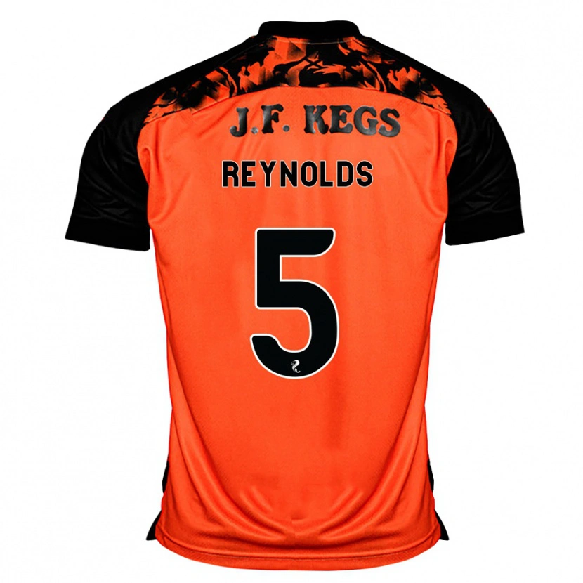 Danxen Børn Nairn Reynolds #5 Orange Sort Hvid Hjemmebane Spillertrøjer 2026/27 Trøje T-Shirt