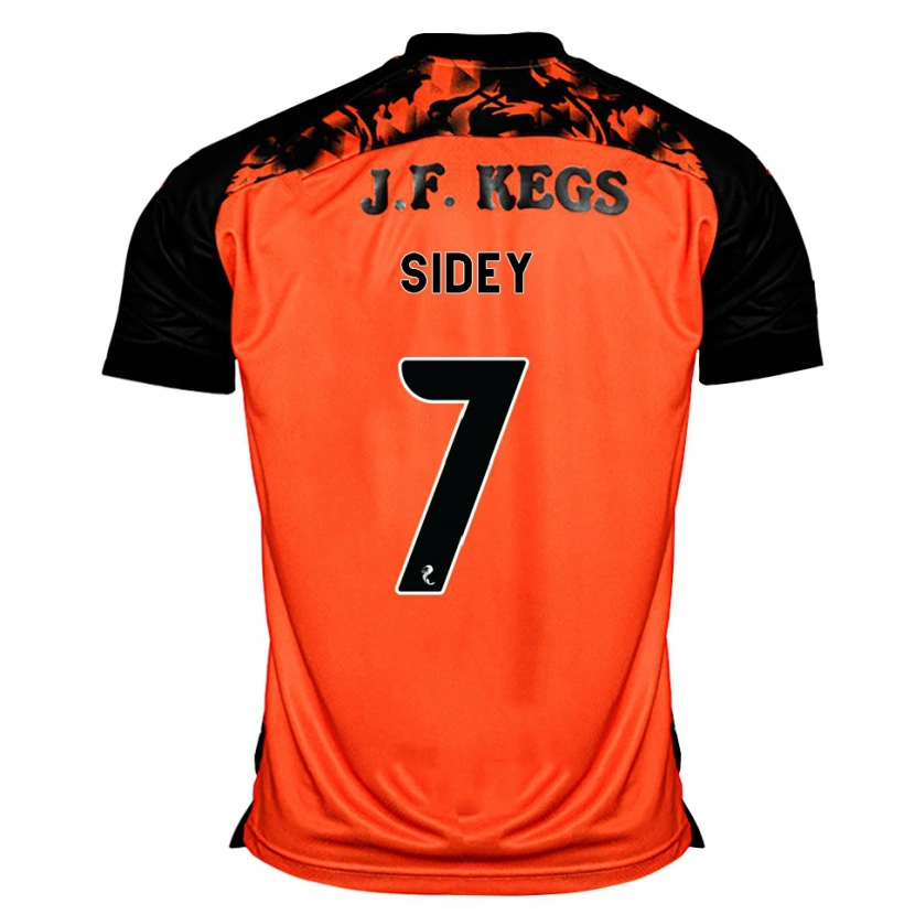 Danxen Børn Leah Sidey #7 Orange Sort Hvid Hjemmebane Spillertrøjer 2026/27 Trøje T-Shirt