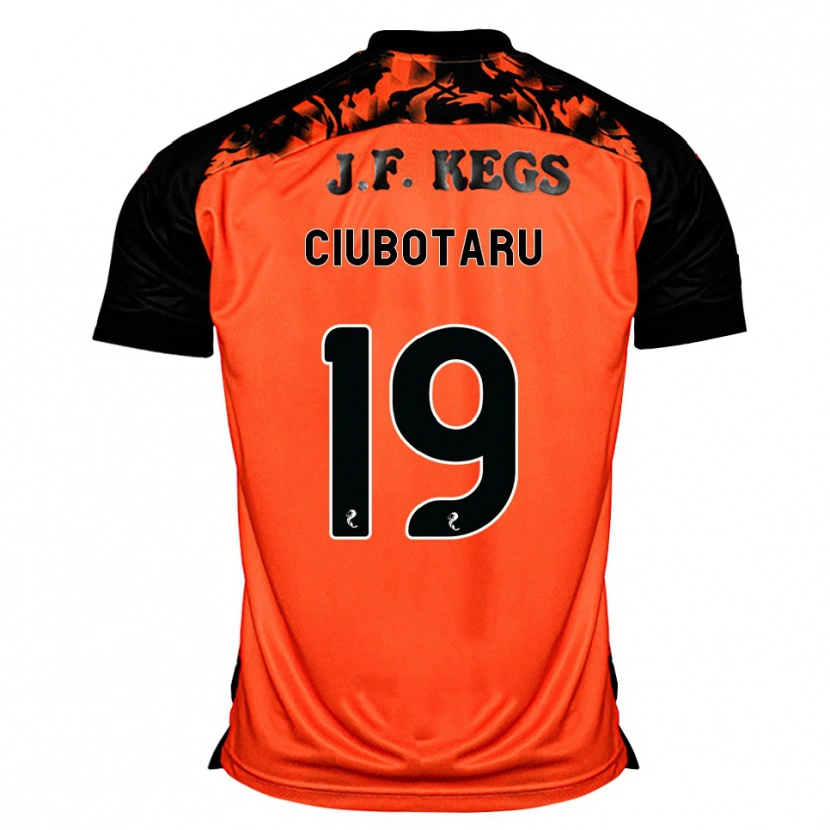 Danxen Børn Kevin Ciubotaru #19 Orange Sort Hvid Hjemmebane Spillertrøjer 2026/27 Trøje T-Shirt