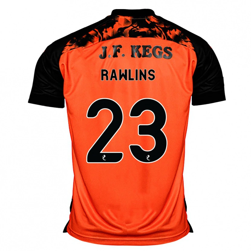Danxen Børn Joshua Rawlins #23 Orange Sort Hvid Hjemmebane Spillertrøjer 2026/27 Trøje T-Shirt
