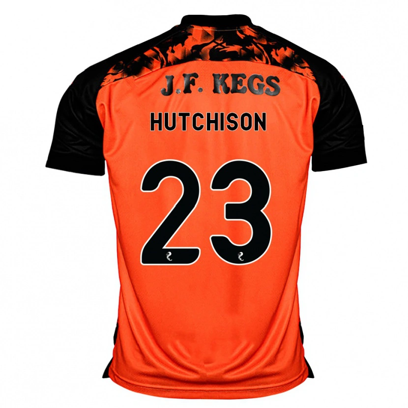 Danxen Børn Daisy Hutchison #23 Orange Sort Hvid Hjemmebane Spillertrøjer 2026/27 Trøje T-Shirt