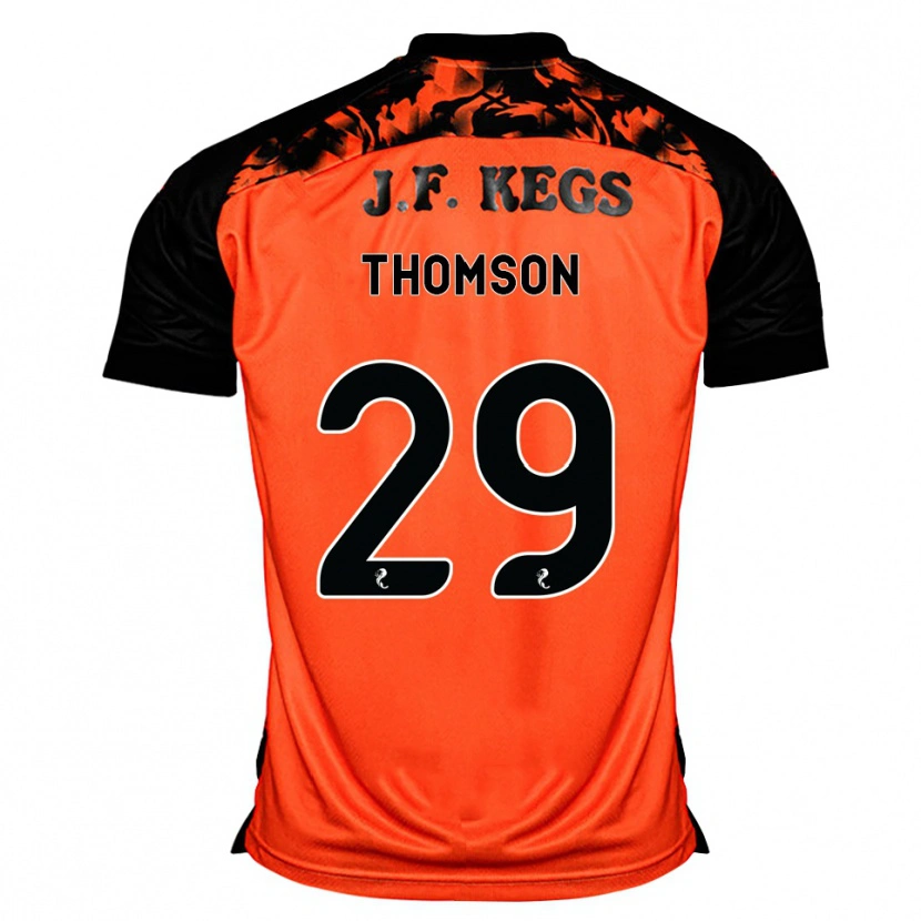 Danxen Børn Miller Thomson #29 Orange Sort Hvid Hjemmebane Spillertrøjer 2026/27 Trøje T-Shirt