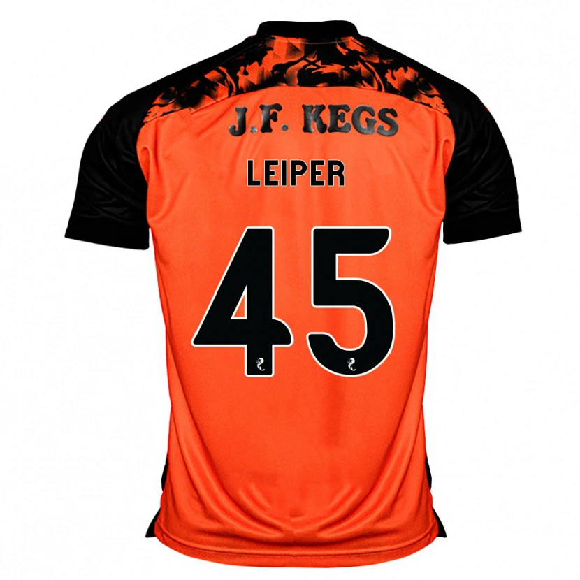 Danxen Børn Cohen Leiper #45 Orange Sort Hvid Hjemmebane Spillertrøjer 2026/27 Trøje T-Shirt