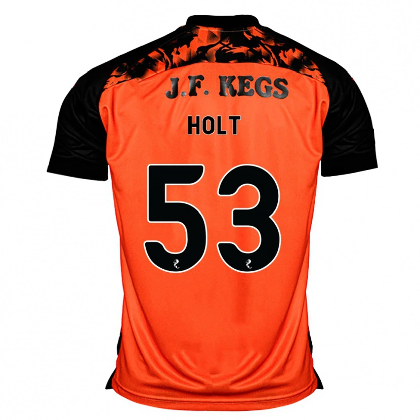 Danxen Børn Josh Holt #53 Orange Sort Hvid Hjemmebane Spillertrøjer 2026/27 Trøje T-Shirt