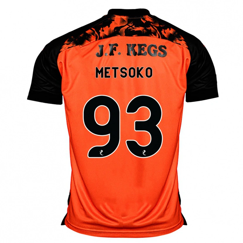 Danxen Børn Idjessi Metsoko #93 Orange Sort Hvid Hjemmebane Spillertrøjer 2026/27 Trøje T-Shirt