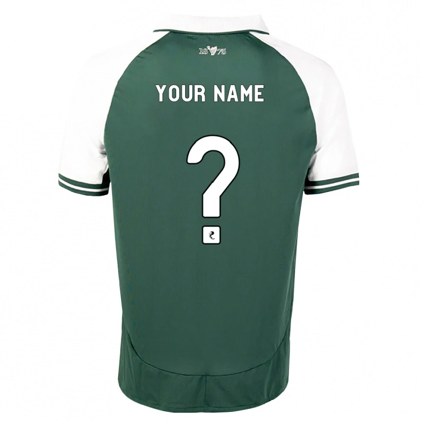 Danxen Børn Dit Navn #0 Havgrøn Hvid Hjemmebane Spillertrøjer 2026/27 Trøje T-Shirt