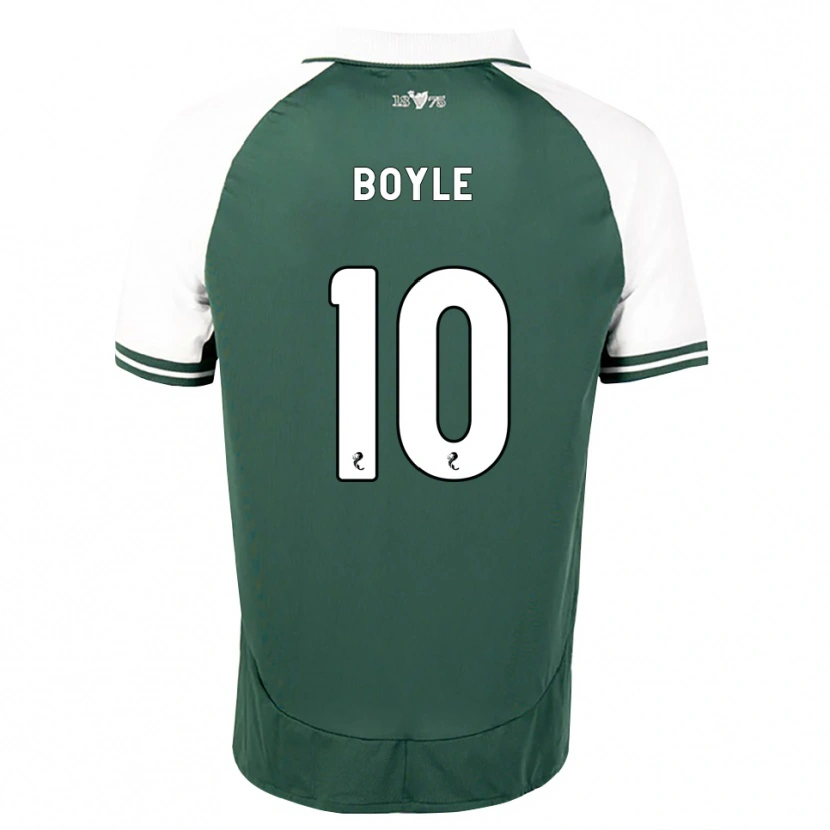 Danxen Børn Martin Boyle #10 Havgrøn Hvid Hjemmebane Spillertrøjer 2026/27 Trøje T-Shirt