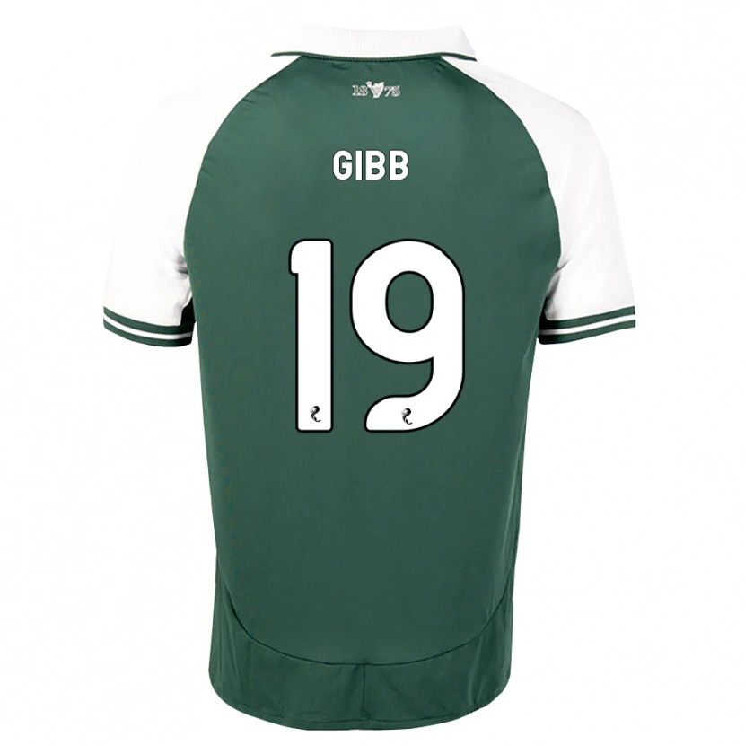 Danxen Børn Caley Gibb #19 Havgrøn Hvid Hjemmebane Spillertrøjer 2026/27 Trøje T-Shirt