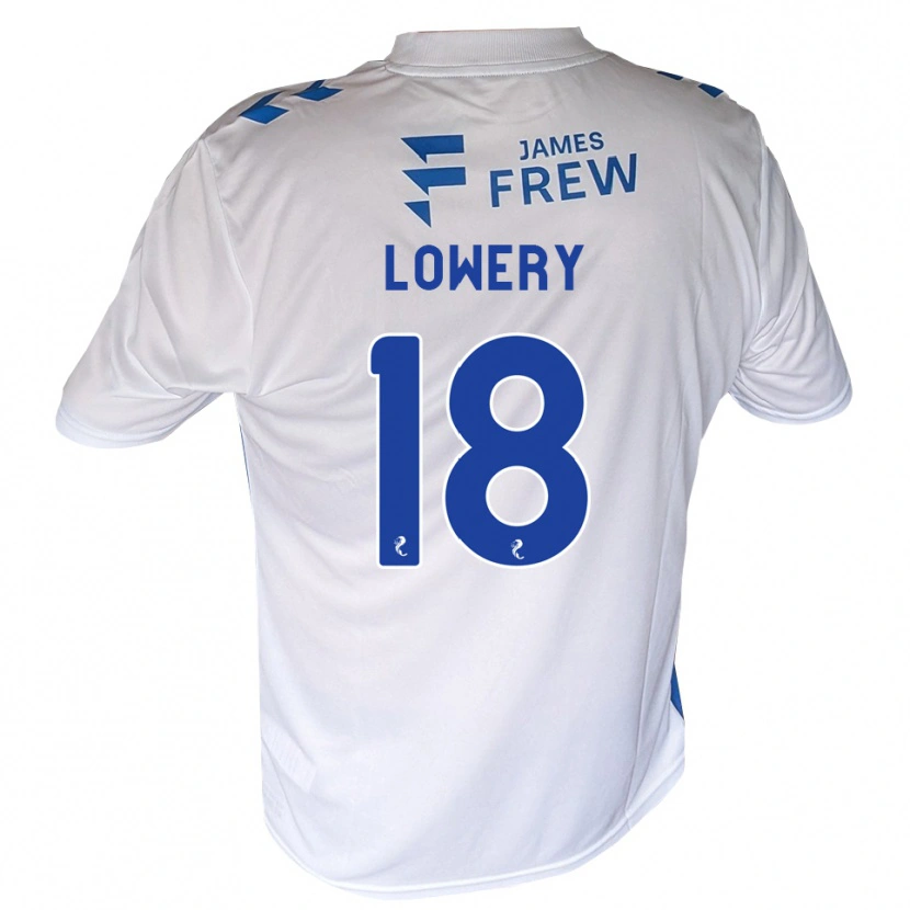 Danxen Børn Tom Lowery #18 Kongeblå Hvid Hjemmebane Spillertrøjer 2026/27 Trøje T-Shirt