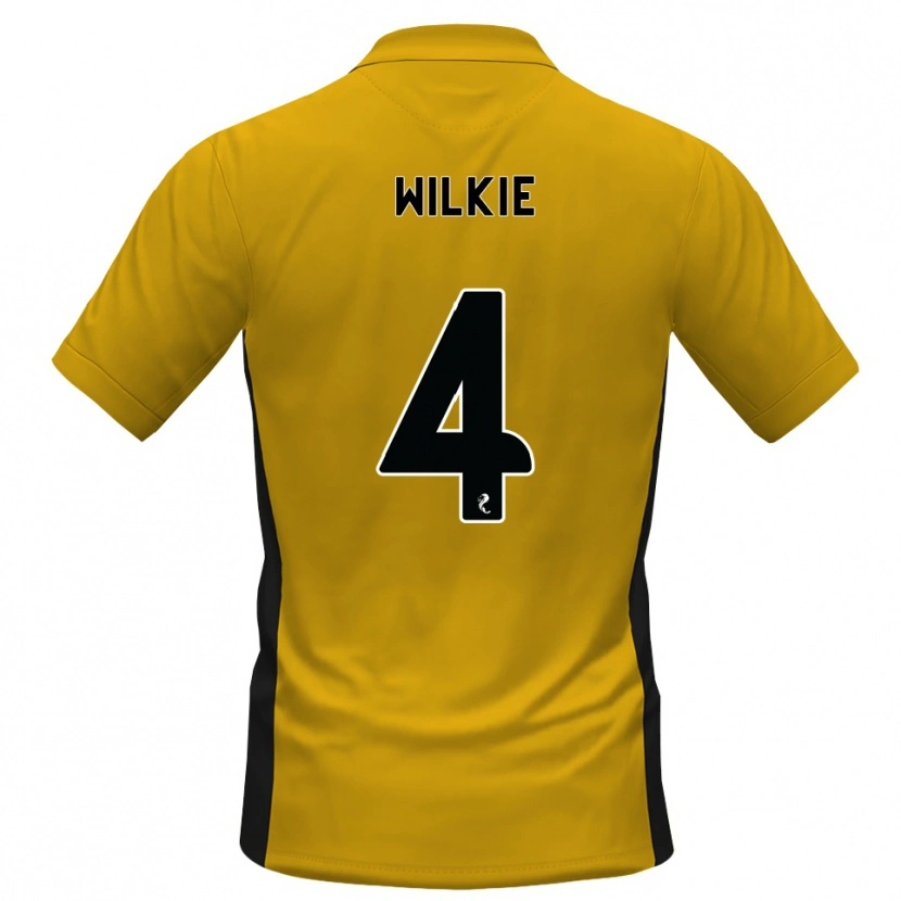Danxen Børn Jack Wilkie #4 Orange Sort Hjemmebane Spillertrøjer 2026/27 Trøje T-Shirt