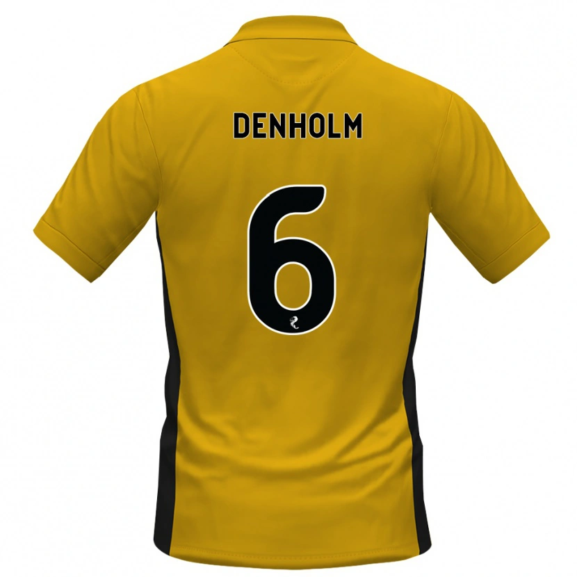 Danxen Børn Aidan Denholm #6 Orange Sort Hjemmebane Spillertrøjer 2026/27 Trøje T-Shirt