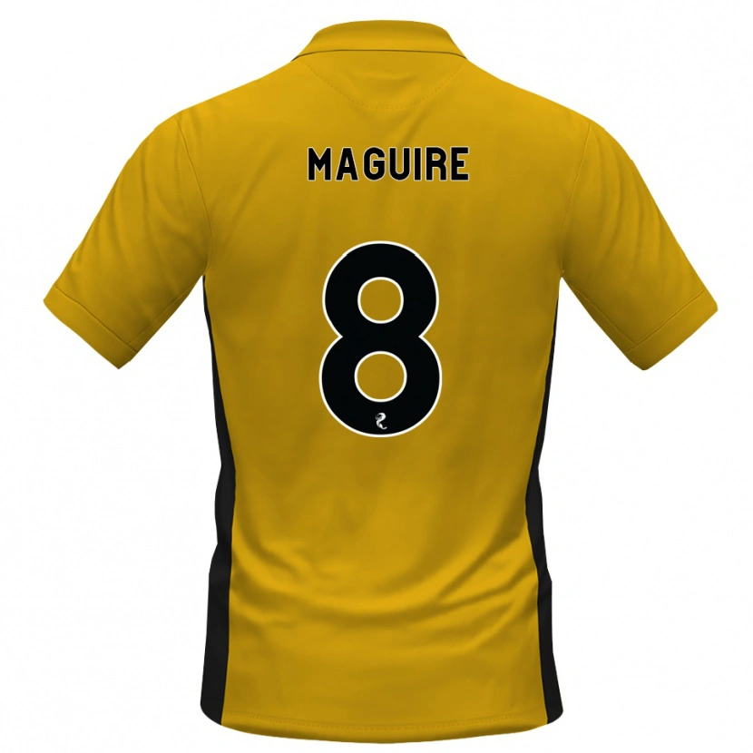 Danxen Børn Ciaran Maguire #8 Orange Sort Hjemmebane Spillertrøjer 2026/27 Trøje T-Shirt