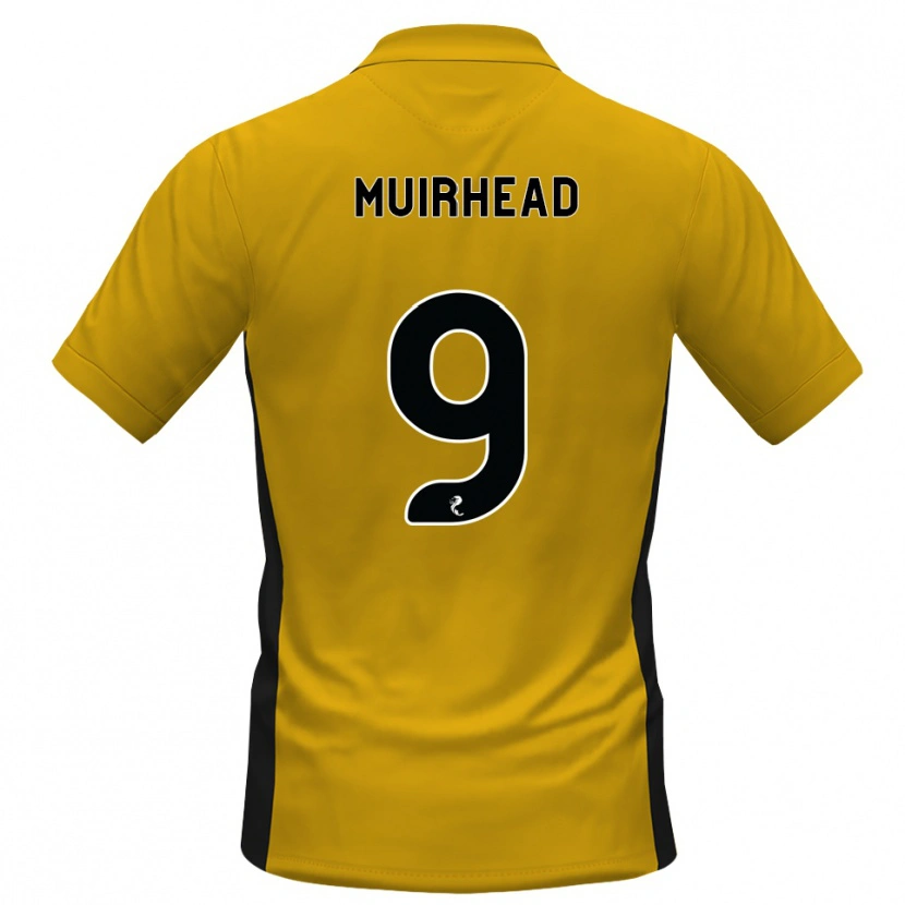 Danxen Børn Robbie Muirhead #9 Orange Sort Hjemmebane Spillertrøjer 2026/27 Trøje T-Shirt