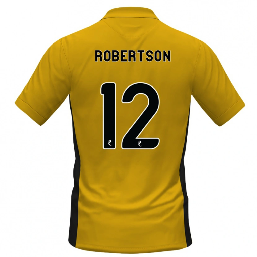 Danxen Børn Mitchell Robertson #12 Orange Sort Hjemmebane Spillertrøjer 2026/27 Trøje T-Shirt
