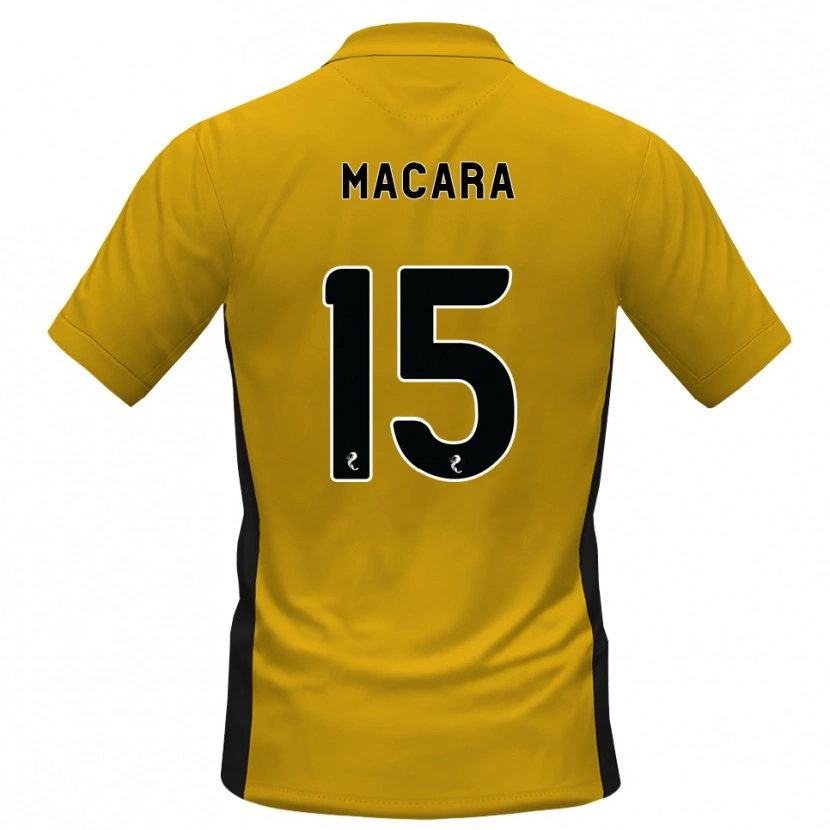 Danxen Børn Elise Macara #15 Orange Sort Hjemmebane Spillertrøjer 2026/27 Trøje T-Shirt