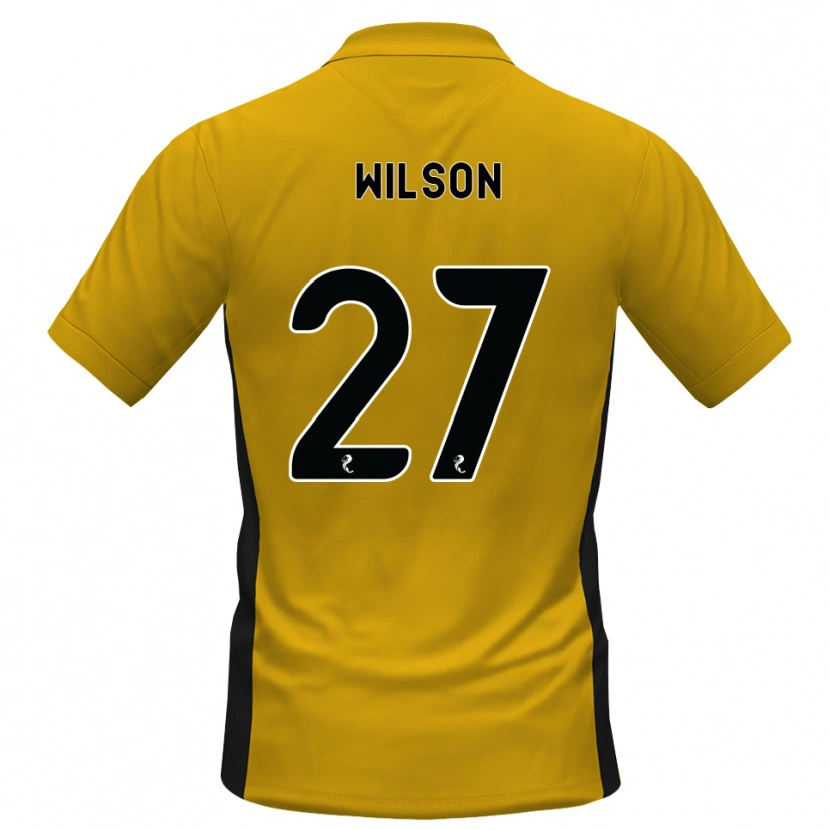 Danxen Børn Danny Wilson #27 Orange Sort Hjemmebane Spillertrøjer 2026/27 Trøje T-Shirt