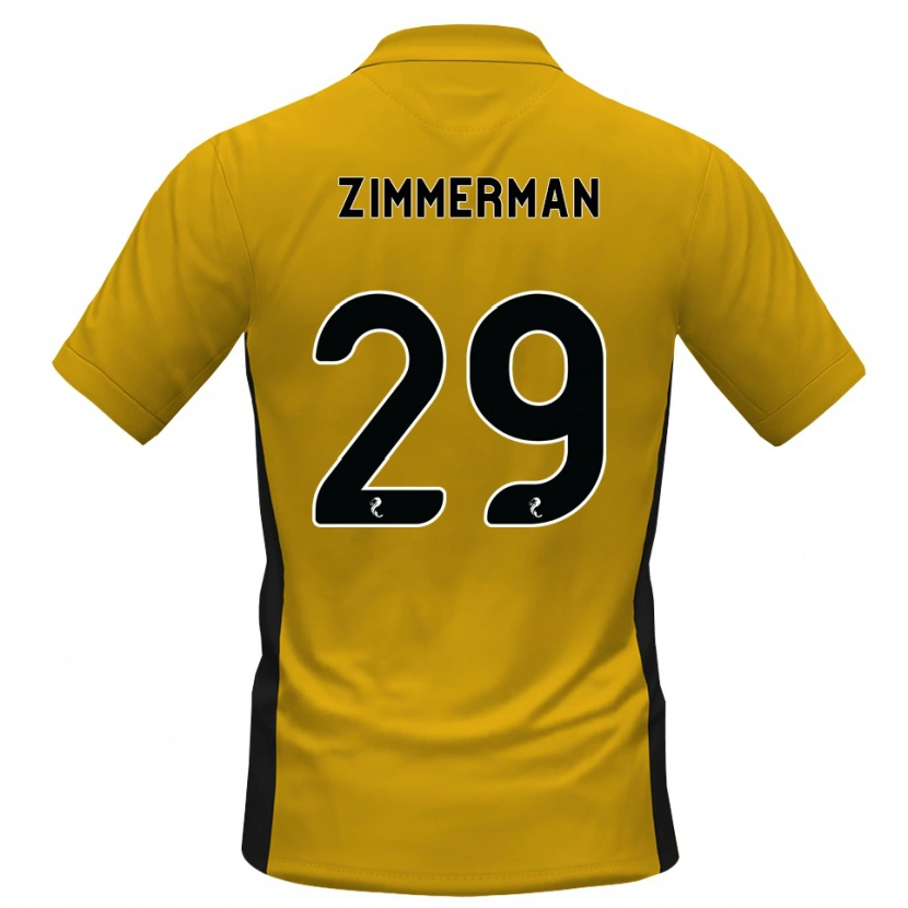 Danxen Børn Joshua Zimmerman #29 Orange Sort Hjemmebane Spillertrøjer 2026/27 Trøje T-Shirt