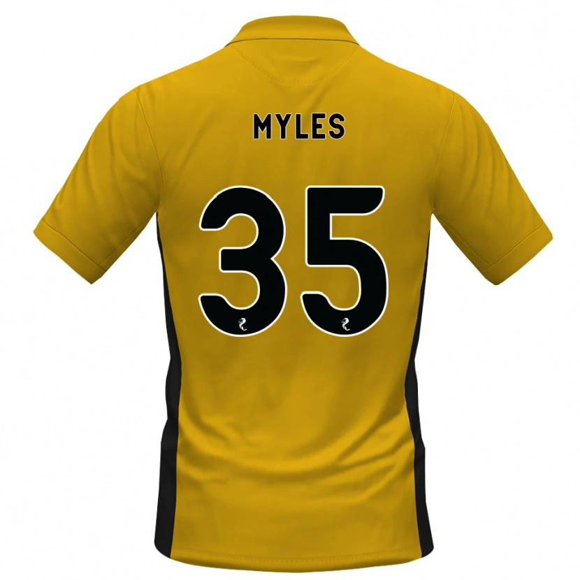 Danxen Børn Evan Myles #35 Orange Sort Hjemmebane Spillertrøjer 2026/27 Trøje T-Shirt