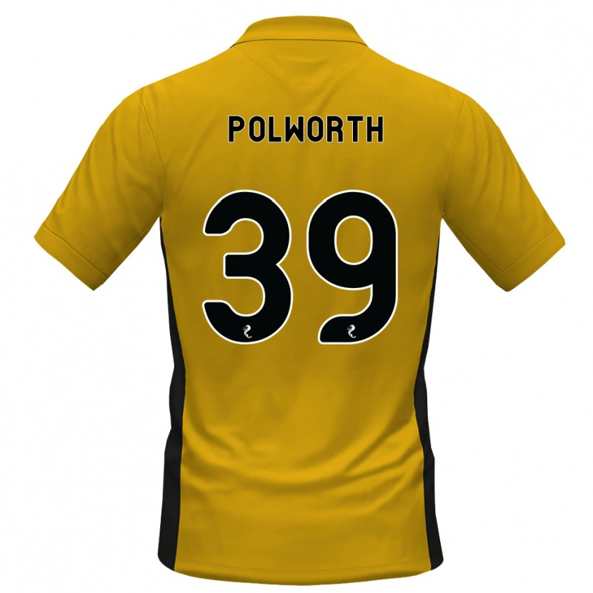 Danxen Børn Liam Polworth #39 Orange Sort Hjemmebane Spillertrøjer 2026/27 Trøje T-Shirt