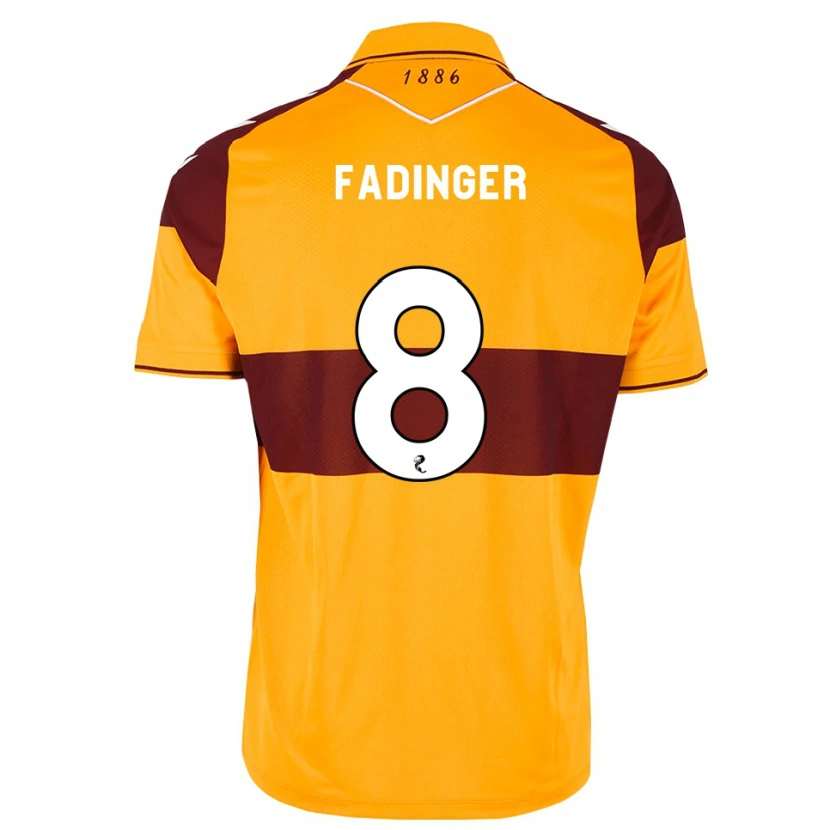 Danxen Børn Lukas Fadinger #8 Maron Orange Hjemmebane Spillertrøjer 2026/27 Trøje T-Shirt