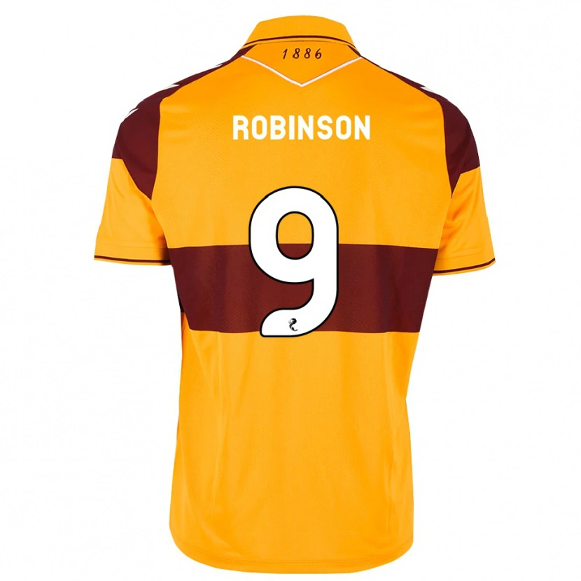 Danxen Børn Zach Robinson #9 Maron Orange Hjemmebane Spillertrøjer 2026/27 Trøje T-Shirt