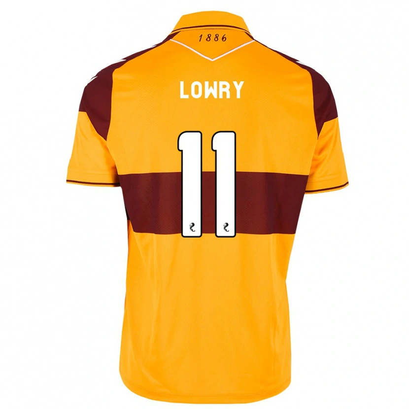 Danxen Børn Alex Lowry #11 Maron Orange Hjemmebane Spillertrøjer 2026/27 Trøje T-Shirt