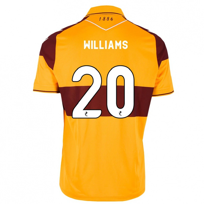 Danxen Børn Dylan Williams #20 Maron Orange Hjemmebane Spillertrøjer 2026/27 Trøje T-Shirt