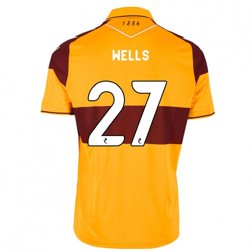 Danxen Børn Dylan Wells #27 Maron Orange Hjemmebane Spillertrøjer 2026/27 Trøje T-Shirt