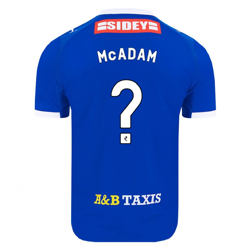 Danxen Børn Dougal Mcadam #0 Blå Rød Gul Hjemmebane Spillertrøjer 2026/27 Trøje T-Shirt