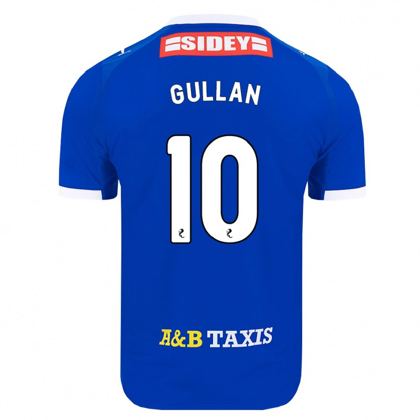Danxen Børn Jamie Gullan #10 Blå Rød Gul Hjemmebane Spillertrøjer 2026/27 Trøje T-Shirt