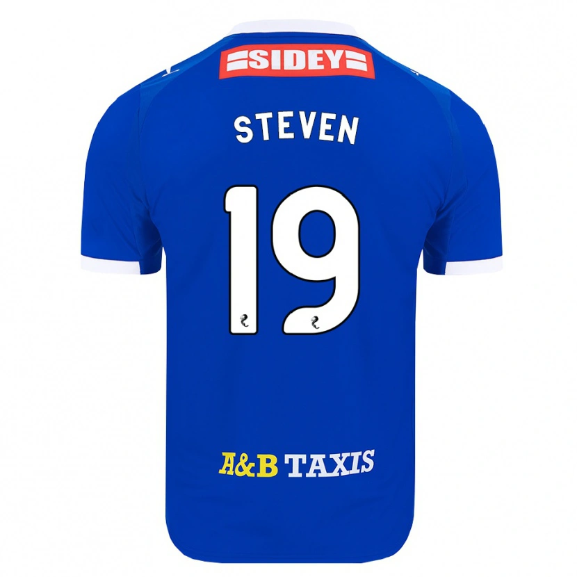Danxen Børn Taylor Steven #19 Blå Rød Gul Hjemmebane Spillertrøjer 2026/27 Trøje T-Shirt