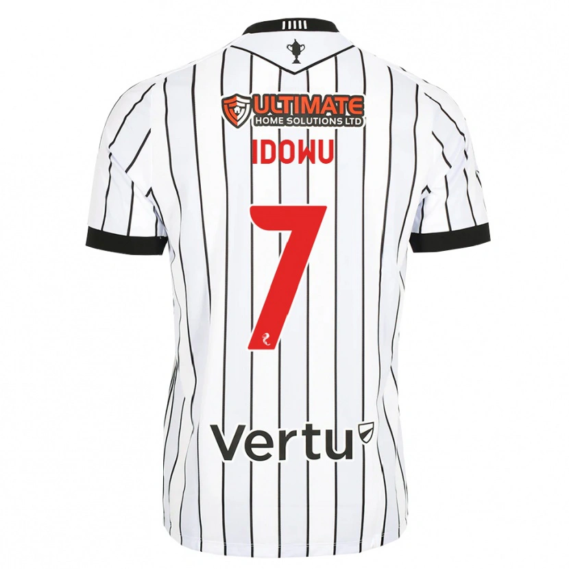 Danxen Børn Roland Idowu #7 Hvid Sort Rød Hjemmebane Spillertrøjer 2026/27 Trøje T-Shirt