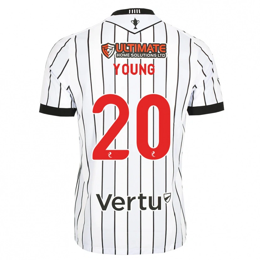 Danxen Børn Jake Young #20 Hvid Sort Rød Hjemmebane Spillertrøjer 2026/27 Trøje T-Shirt