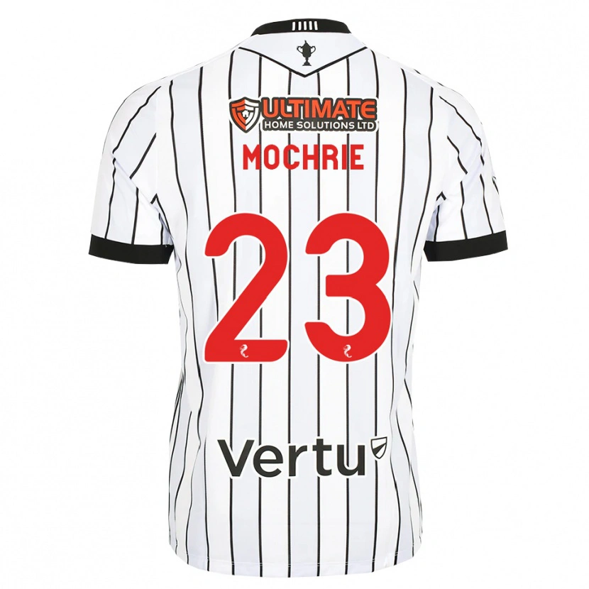 Danxen Børn Chris Mochrie #23 Hvid Sort Rød Hjemmebane Spillertrøjer 2026/27 Trøje T-Shirt