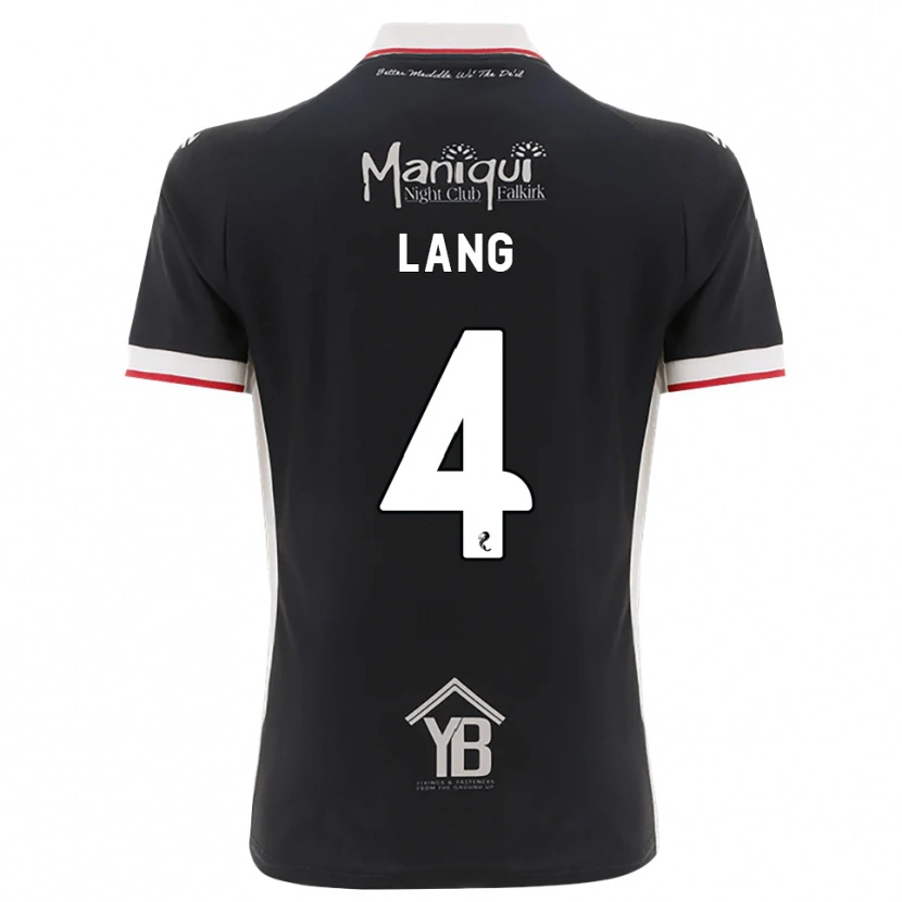 Danxen Børn Tom Lang #4 Sort Hvid Rød Hjemmebane Spillertrøjer 2026/27 Trøje T-Shirt