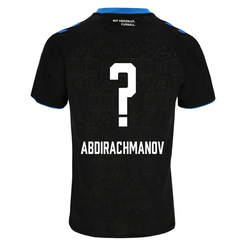 Danxen Børn Islom Abdirachmanov #0 Sort Hvid Rød Hjemmebane Spillertrøjer 2026/27 Trøje T-Shirt