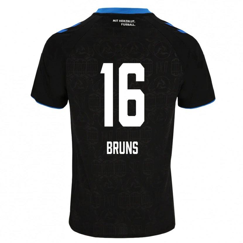 Danxen Børn Tom Bruns #16 Sort Hvid Rød Hjemmebane Spillertrøjer 2026/27 Trøje T-Shirt