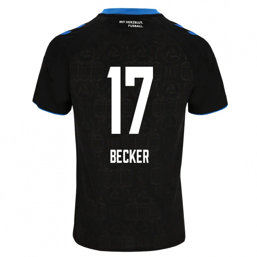 Danxen Børn Marlon Becker #17 Sort Hvid Rød Hjemmebane Spillertrøjer 2026/27 Trøje T-Shirt