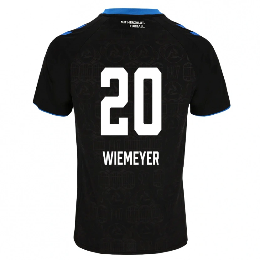 Danxen Børn Felix Wiemeyer #20 Sort Hvid Rød Hjemmebane Spillertrøjer 2026/27 Trøje T-Shirt