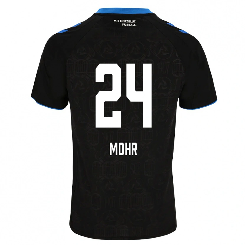 Danxen Børn Niklas Mohr #24 Sort Hvid Rød Hjemmebane Spillertrøjer 2026/27 Trøje T-Shirt