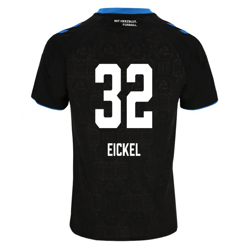 Danxen Børn Lasse Eickel #32 Sort Hvid Rød Hjemmebane Spillertrøjer 2026/27 Trøje T-Shirt