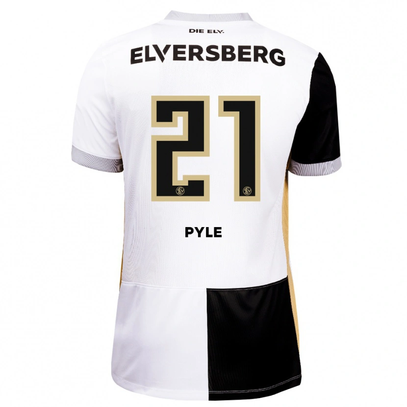 Danxen Børn David Pyle #21 Sort Hvid Brun Hjemmebane Spillertrøjer 2026/27 Trøje T-Shirt