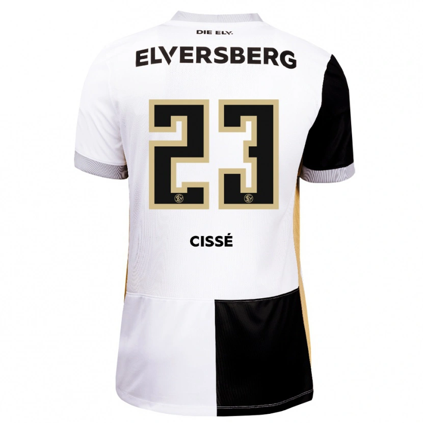 Danxen Børn Salif Cissé #23 Sort Hvid Brun Hjemmebane Spillertrøjer 2026/27 Trøje T-Shirt