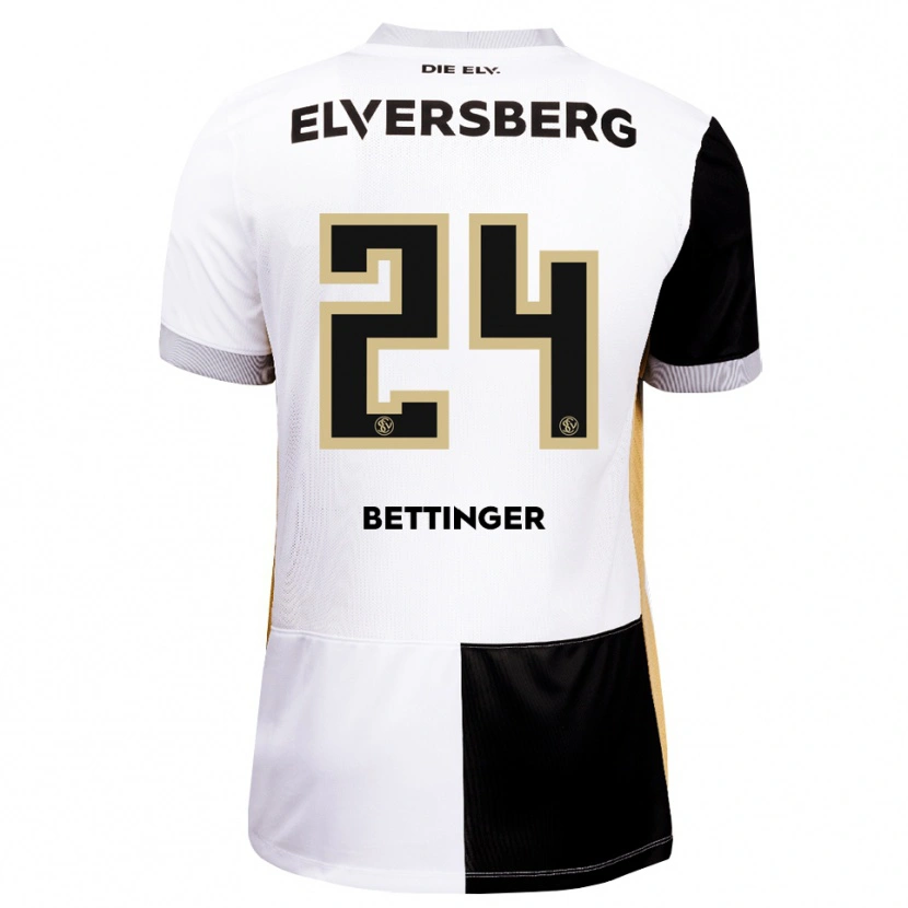 Danxen Børn Pierre Bettinger #24 Sort Hvid Brun Hjemmebane Spillertrøjer 2026/27 Trøje T-Shirt