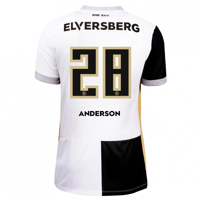 Danxen Børn Mira Anderson #28 Sort Hvid Brun Hjemmebane Spillertrøjer 2026/27 Trøje T-Shirt